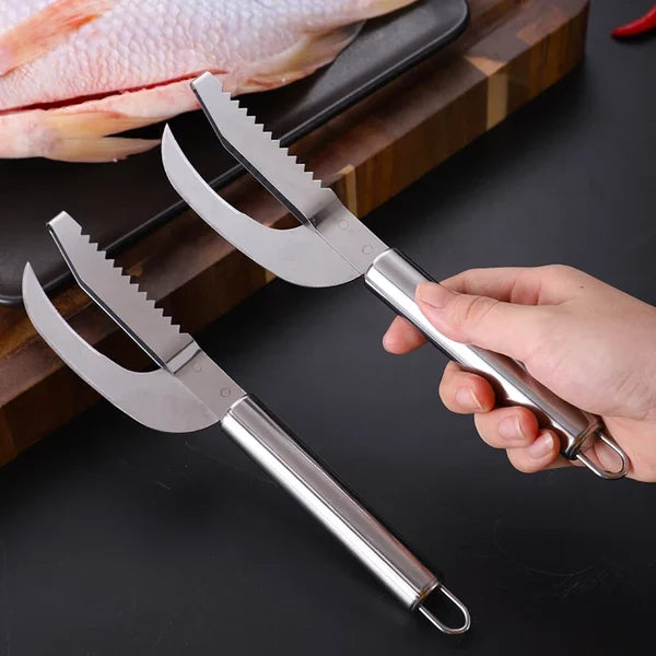 Faca Inox 3 em 1  LimpFish - PAGUE 1 E LEVE 2