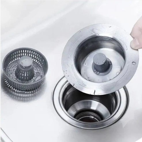 Dreno de Pia 3 em 1 Aço Inox - COMPRE 1 E LEVE 2