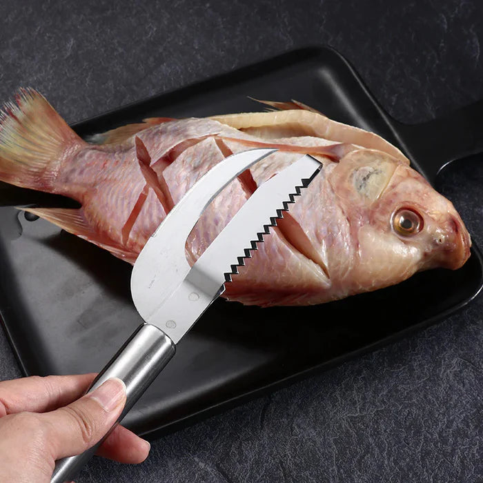 Faca Inox 3 em 1  LimpFish - PAGUE 1 E LEVE 2