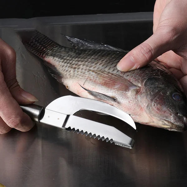 Faca Inox 3 em 1  LimpFish - PAGUE 1 E LEVE 2