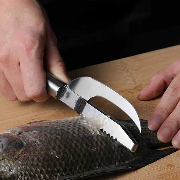 Faca Inox 3 em 1  LimpFish - PAGUE 1 E LEVE 2
