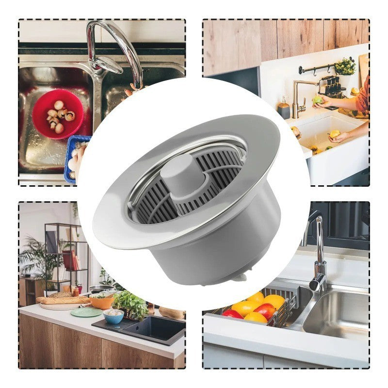 Dreno de Pia 3 em 1 Aço Inox - COMPRE 1 E LEVE 2
